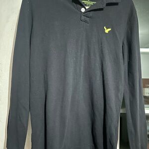 American Eagle Outfitters Men's Black Shirt